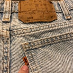 Vintage 80’s orange tab 550 Levi’s 34/30